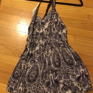 Romper with open back